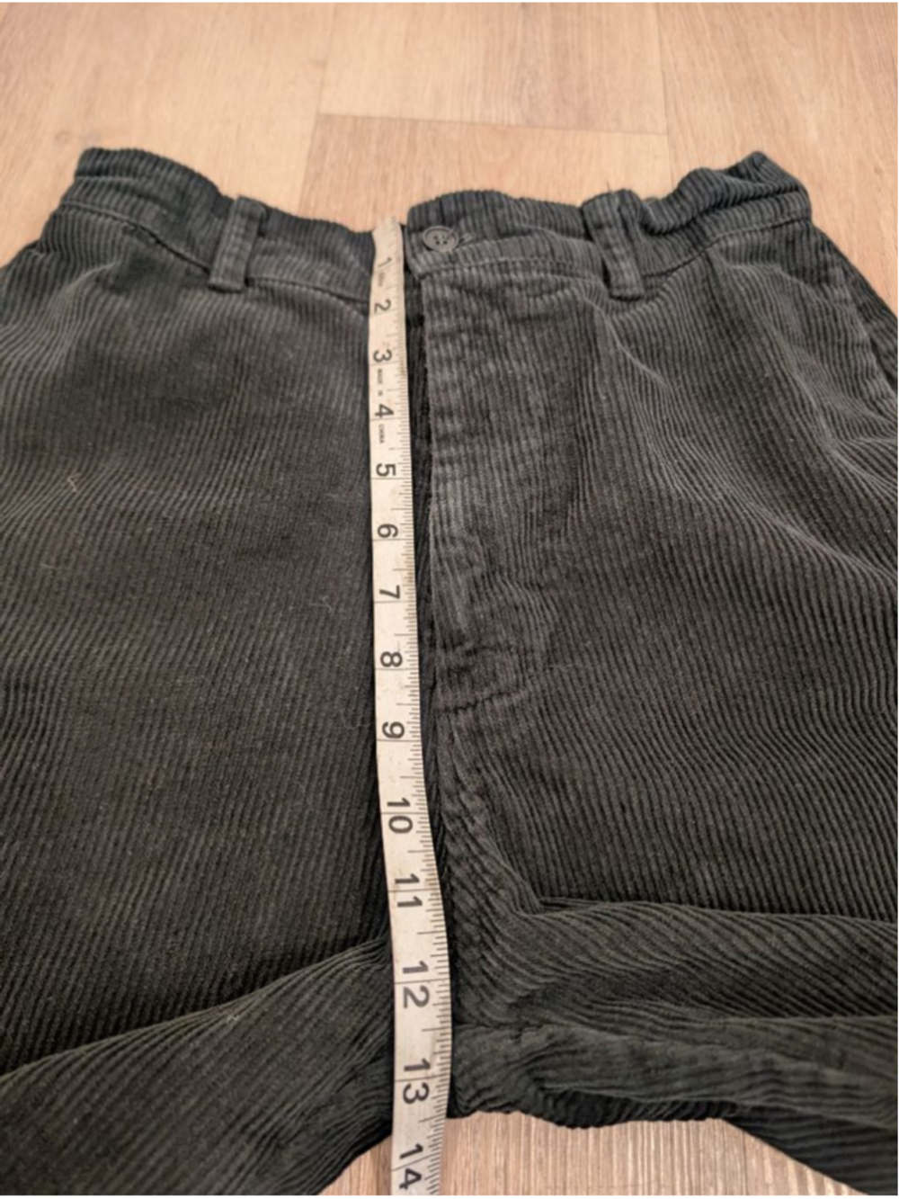 CP Shades Polly Wide Wale Corduroy Pant Black Size S Wide Leg High Waisted - Picture 7 of 9